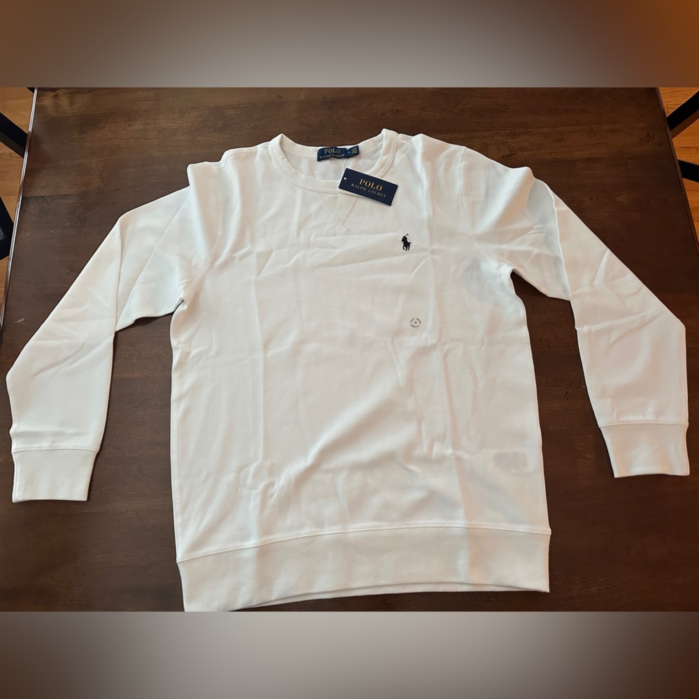Polo by Ralph Lauren Men's White Crewneck Sweatshirt
